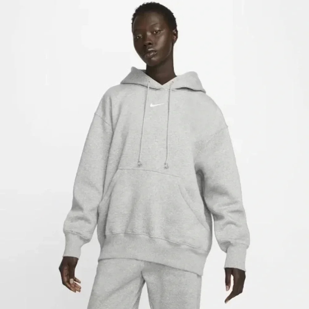 EUC Nike Gray Hoodie Sweatshirt size small phoenix fleece oversized